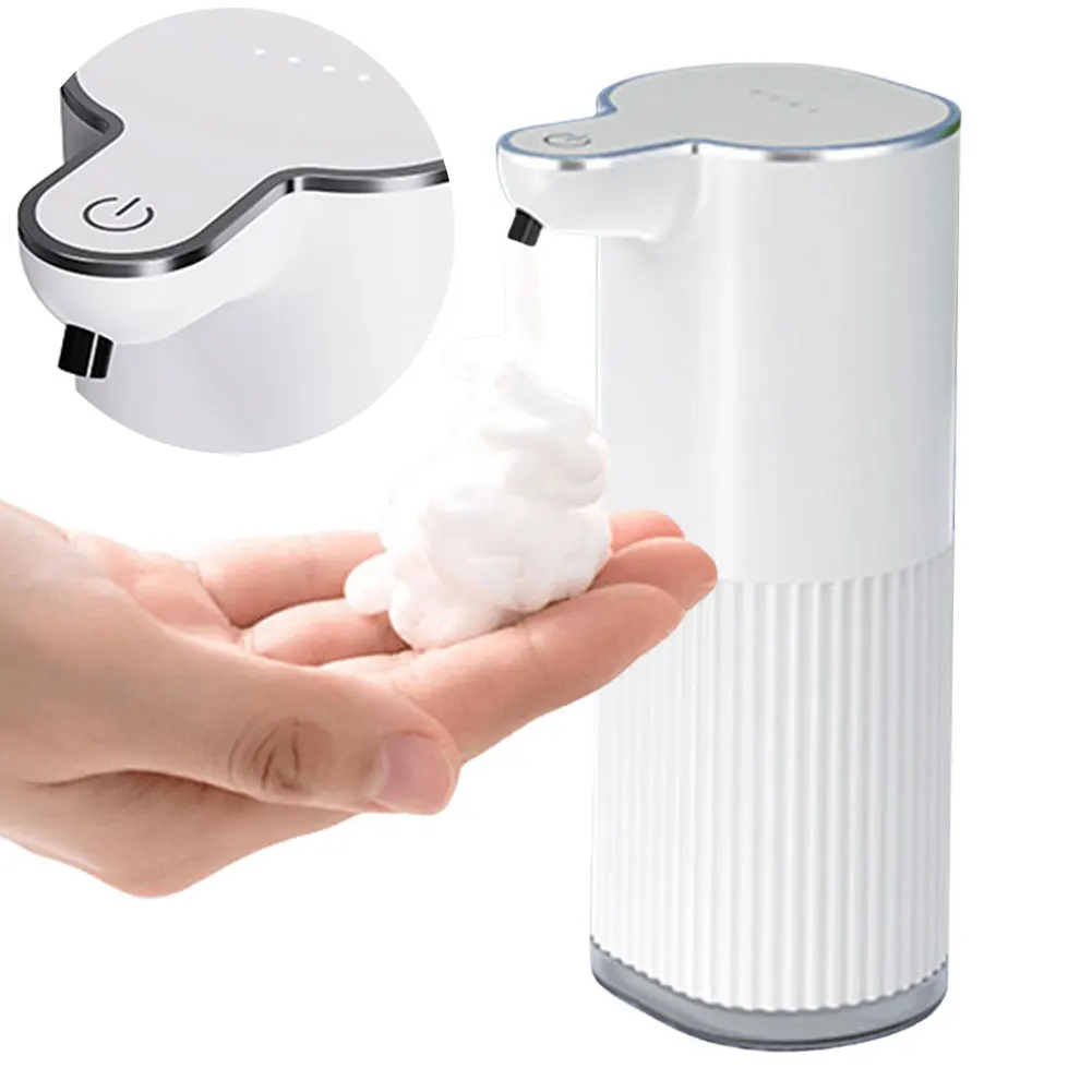 Automatic Soap Dispenser Foam Touchless Soap Dispenser 360-430ML USB Rechargeable 4 Level Adjustable Hand Sanitizer Dispenser 6