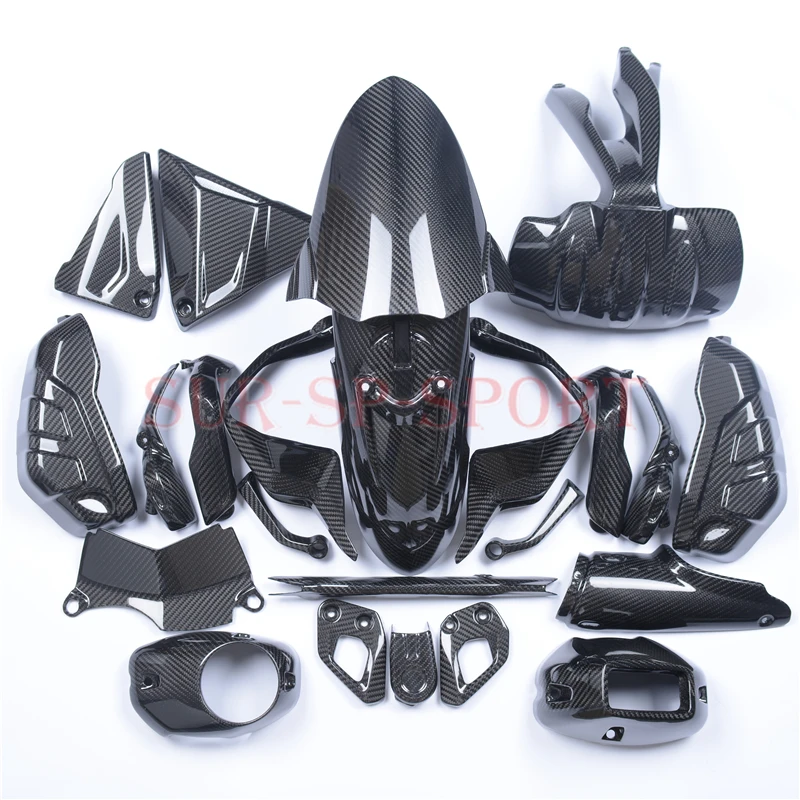 

Полный комплект накладок на заднюю панель двигателя BMW R1200GS 2013-2019 2020 2021 углеродное волокно, 100%