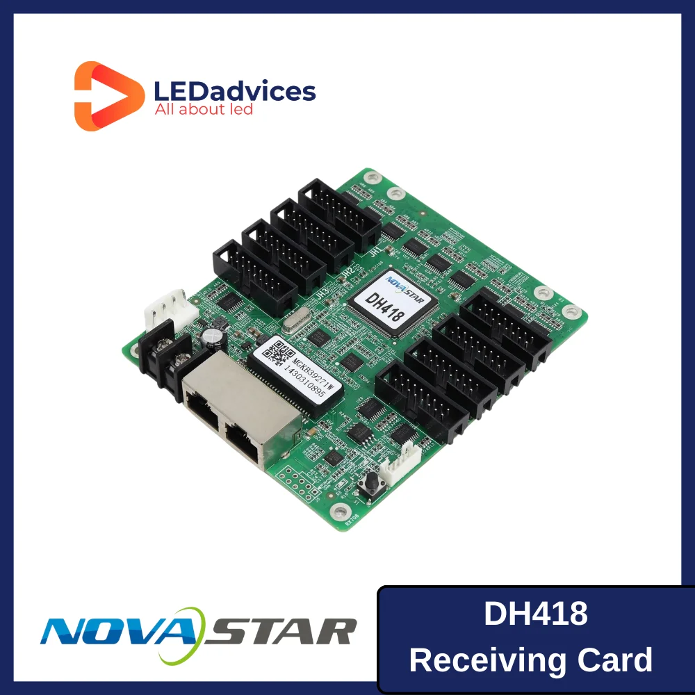 

Novastar DH418 LED Screen Receiving Card For LED Screen 3D Function MRV Series Receiver Outdoor Indoor Rental Fixed Display