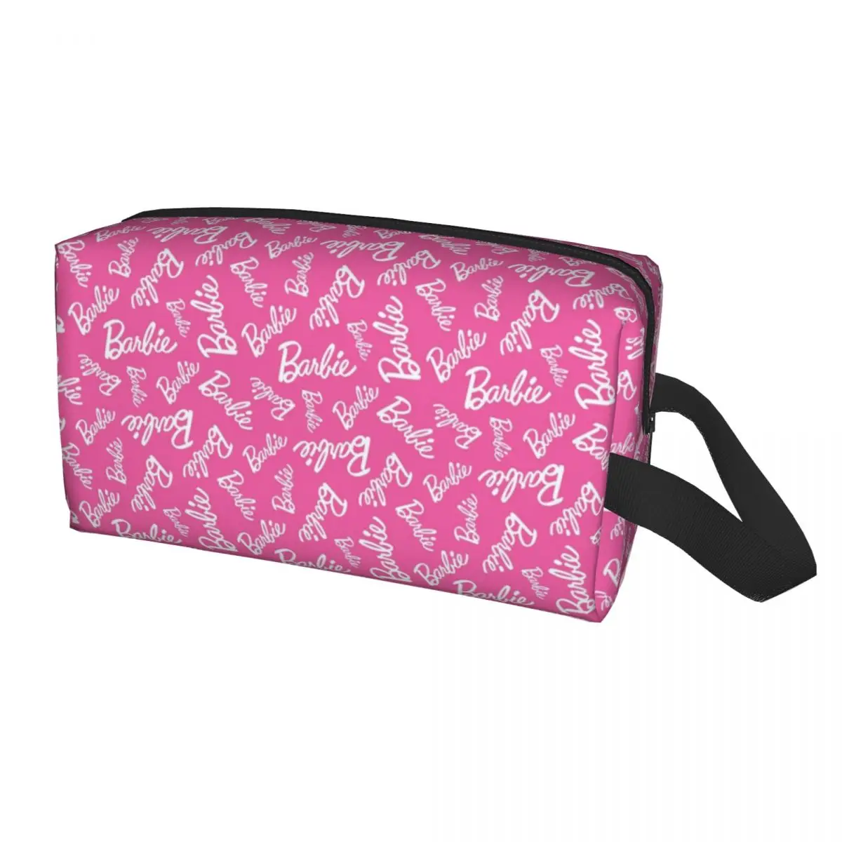 

Custom Travel Barbie Pattern Toiletry Bag Kawaii Makeup Cosmetic Organizer Women Beauty Storage Dopp Kit Case
