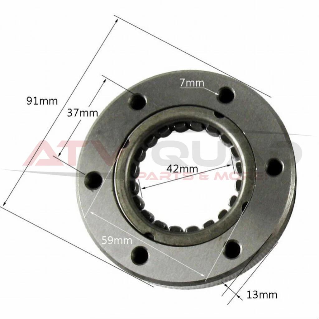 One Way Clutch Strater Clutch for Stels ATV 300B Buyang 300 Feishen FA-D300 G300 H300 2.1.01.0290 LU020048 engine 49t one way starting clutch assembly fit for linhai buyang fa d300 h300 g300 300cc 260cc 250cc atv quad parts