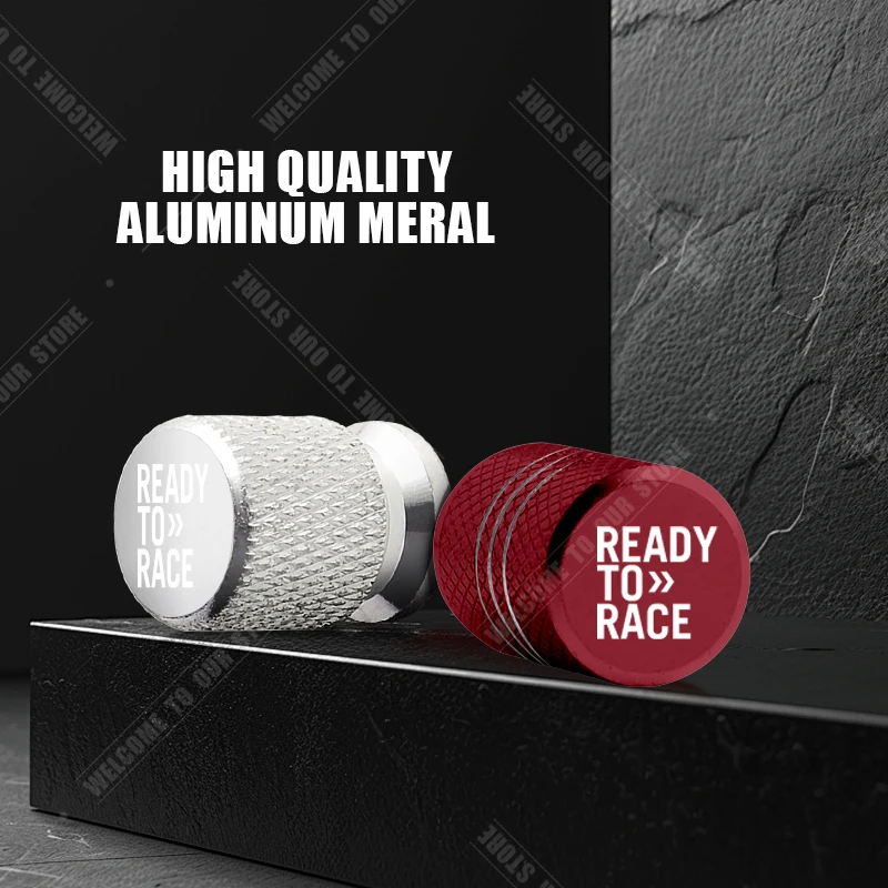 Motorcycle CNC Aluminum Ready To Race Emblem For KTM Duke 390 690 790 890 1190 Rc 1290 4pcs Tire Valve Air Port Stem Cover Caps