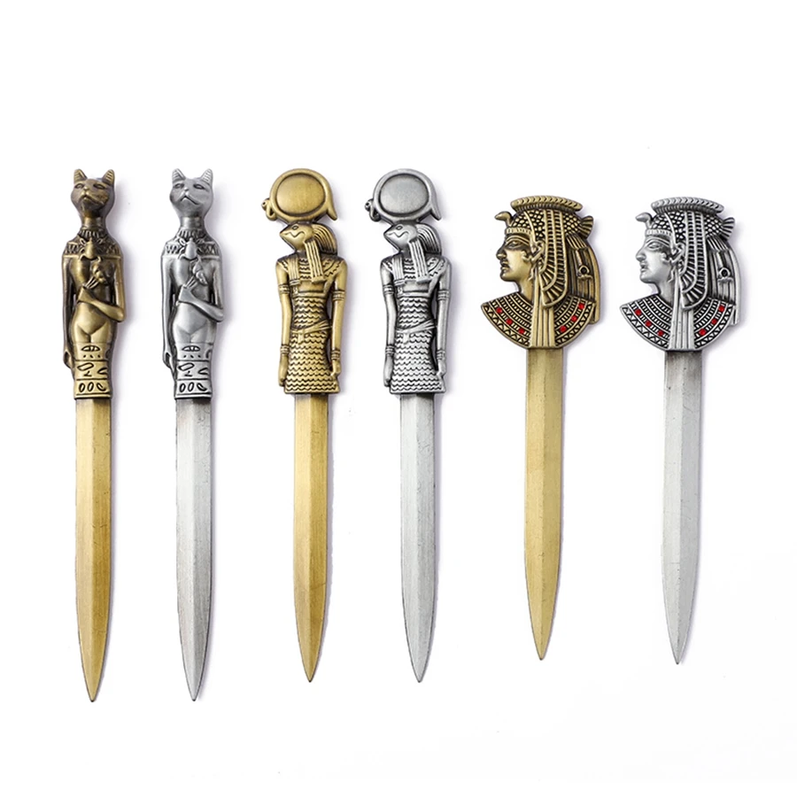 1pc Ancient Egyptian Classical Letter Opening Knife Paper Cutting Envelope Paper Cutting Cutter Box Opening Knife Letter Openin paper cutter,mail opener,craft cutting knife