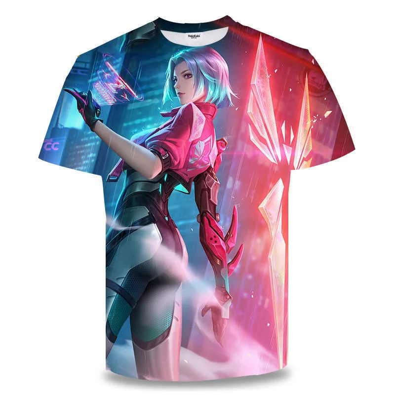 

Fashion Games King Of Glory T-shirt For Women Men Harajuku Tshirt Summer Oversize 3D Print Short Sleeves Animes Tees Y2k Tops