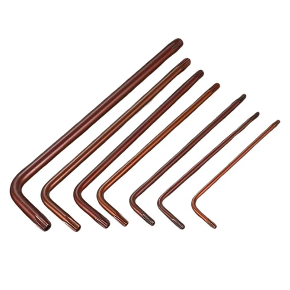 

Гаечный ключ T10 T15 T20 T25 T27 T30 T40, двухсторонний, Torx, для ремонта автомобилей, машин и других областей, 7 шт.