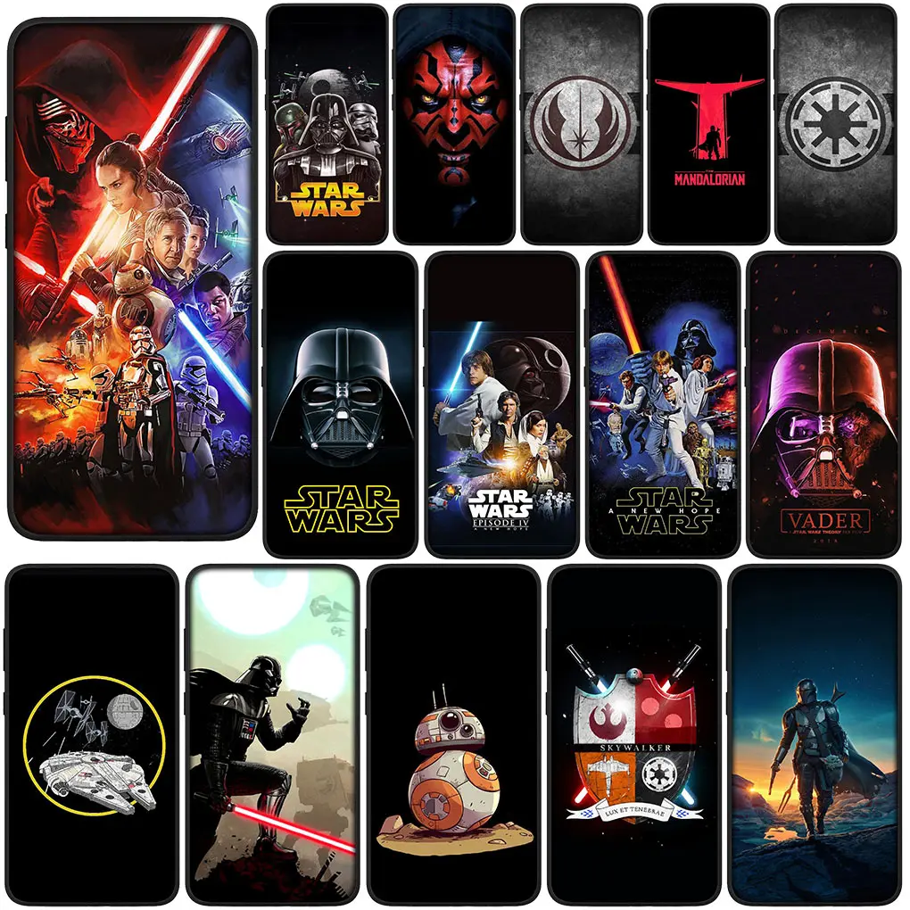 S-Stars W-Wars Yodas Darths Vaders Soft Cover Per Samsung Galaxy Note 20 Ultra 10 8 9 S10 Lite S9 A6 A8 Plus A9 Custodia Per Telefono