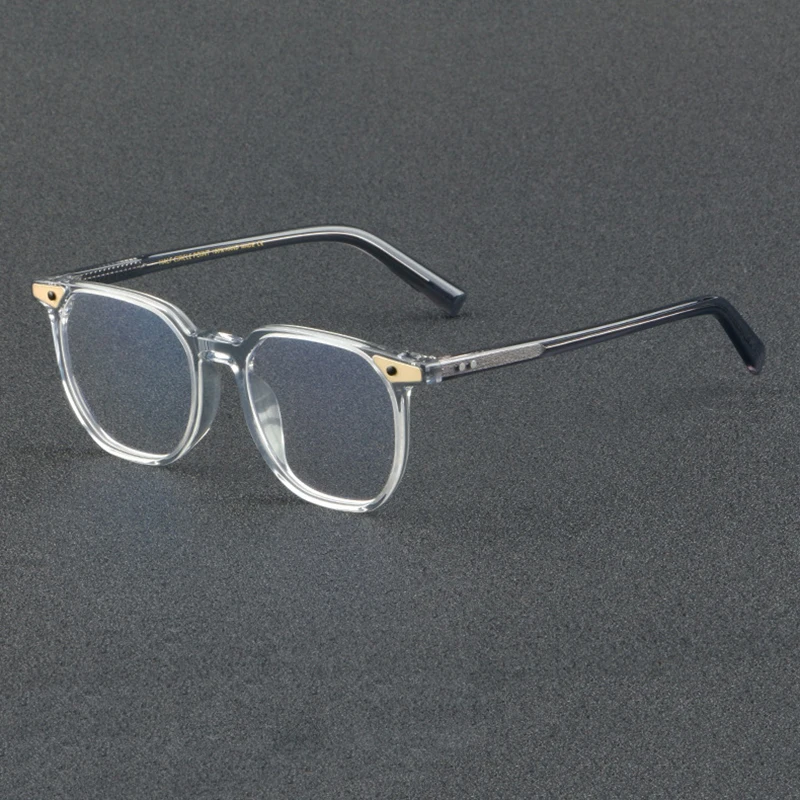 

2023 Fashion Retro Acetate Glasses Frame Men Top Quality Designer Optical Eyewear Myopia Reading Women Prescription Eyeglasses
