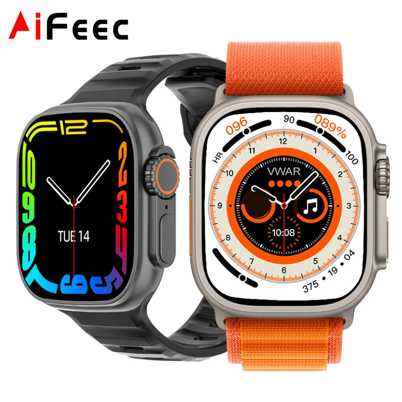 2022 NEW Ultra Smart Watch Series 8 49mm Body temperature NFC GPS Sports Smartwatch VS DT8