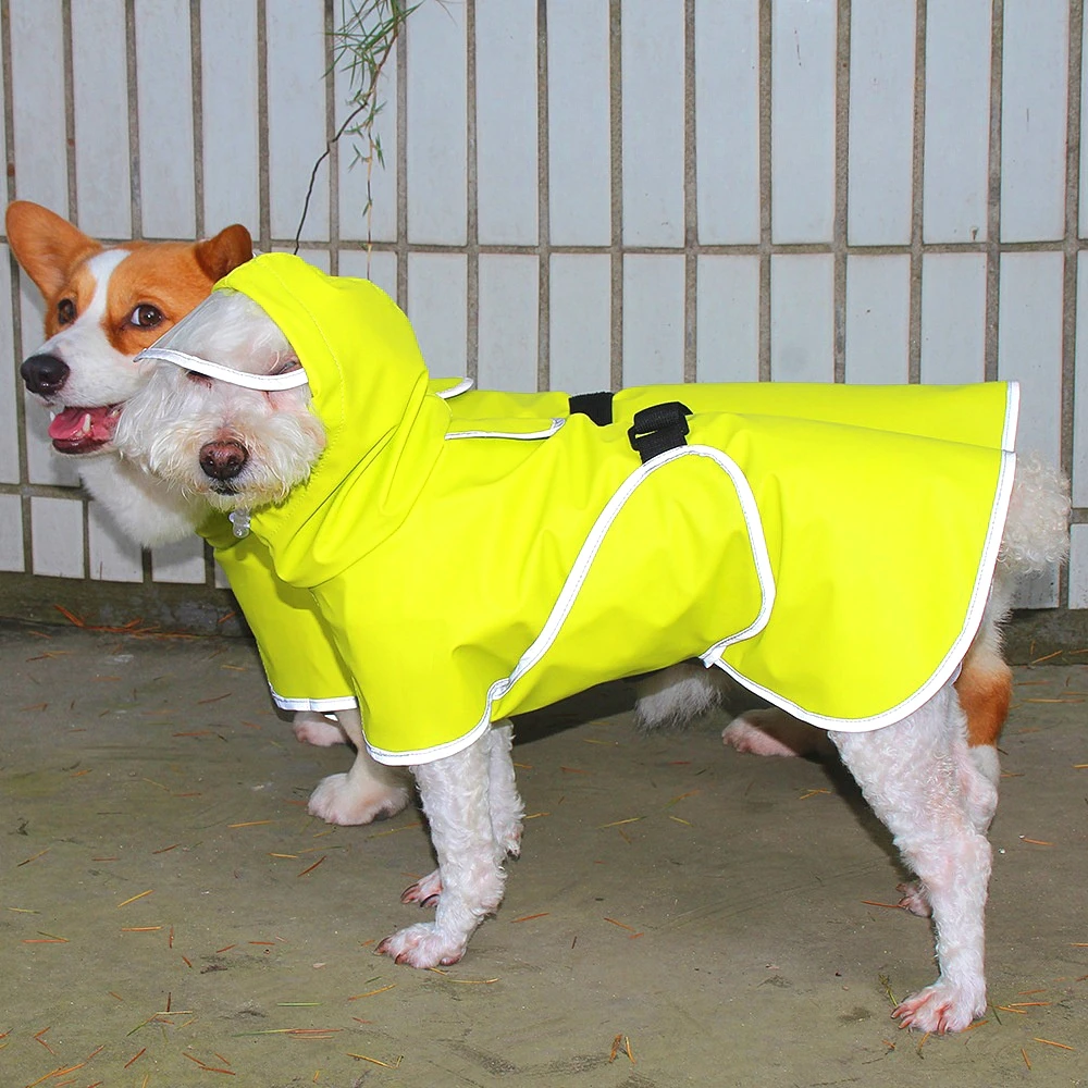 Imperméable pour petit, moyen et grand chien, vêtements pour animaux de compagnie, protège le ventre, All Ssive Corgi, Teddy Law, Everak Rain