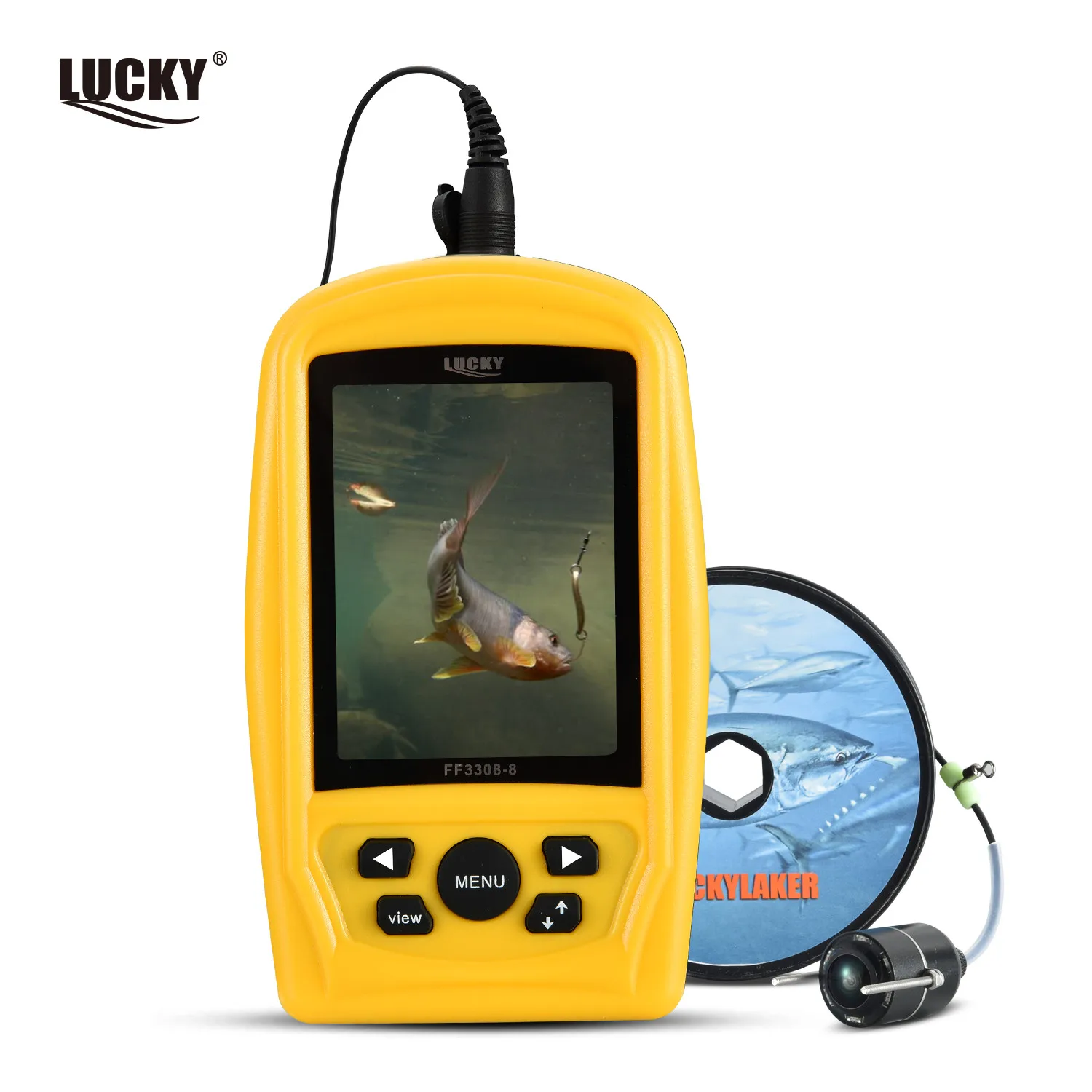LUCKY underwater fisherman camera Winter Fishing Camera Goods FF3308-8 Tackle Ice Aunger for Fish Aquatic Animals |