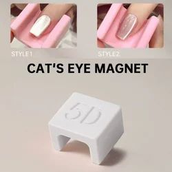 Cat's Eye Nail Art Magnet | Beginner - Friendly Tool in Pink and White (White)