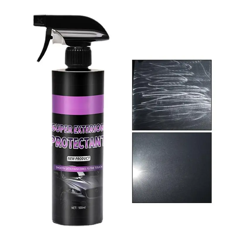 

500ml Car Non Greasy Polishing Spray Car Cleaner Spray Detailing Coating Compound For Restoration Portable Polish Detergent
