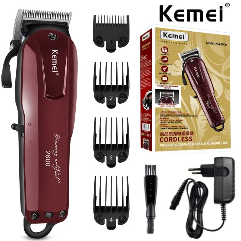 

kemei 2600 professional barber shop hair clipper for men electric hair trimmer fade hair cutting machine salon haircut tool