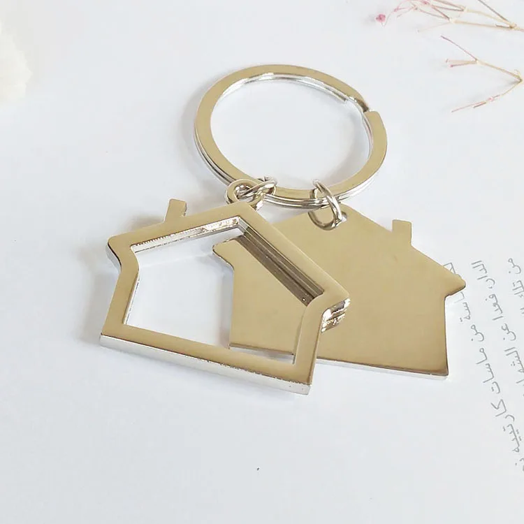 Men Cute Cartoon House with Window keychain women cute Key chain Bag charm for party best gift Jewelry K2007 key chains