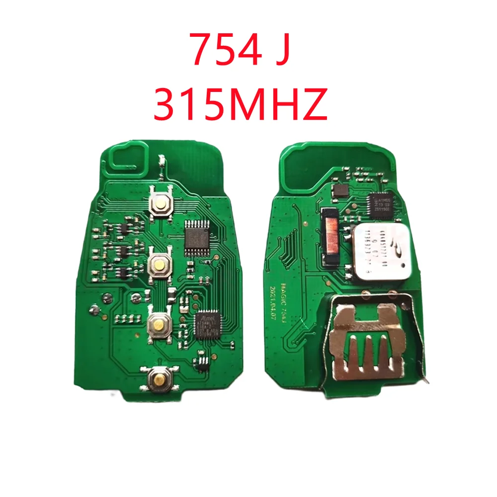 Magic keyless go 754j 3 buttons full smart remote car key for audi a4