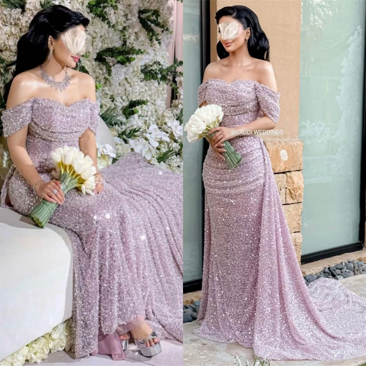 

Платье для вечеринки с открытыми плечами, длинное свадебное платье для невесты