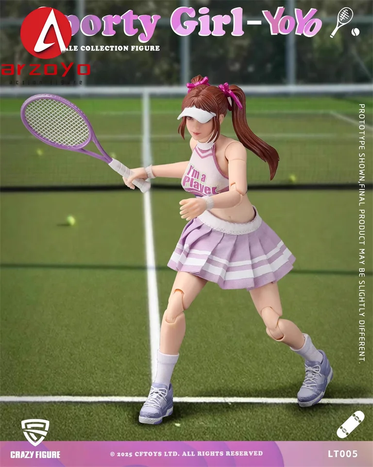 CFTOYS LT005 1/12 Scale Dual Horsetail Sporty Girl YoYo Tennis