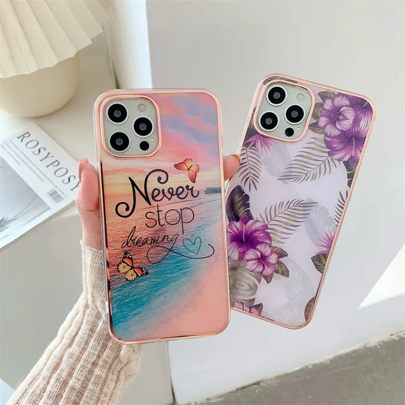 Elegant Marble Design Protective Phone Case