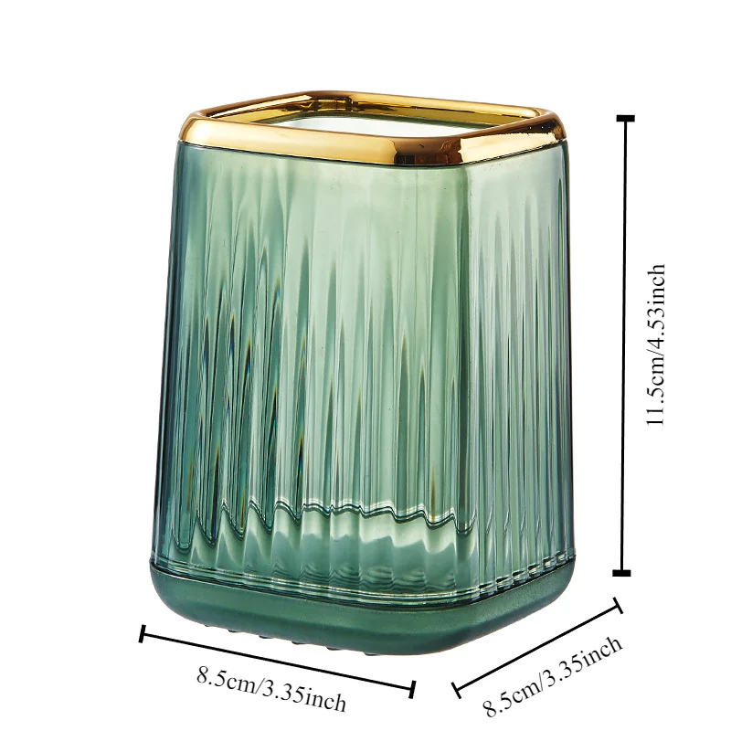 Makeup Brush Bucket Storage Tube 1pc Dressing Table Office Desktop Pen Holder Cosmetics Storage Box
