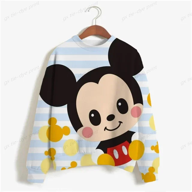 thumbnail image 1 of Sudadera con capucha para mujer de otoño 2024 con estampado de Minnie Mouse de Disney, sudadera holgada de dibujos animados para mujer, sudadera Harajuku para mujer, top coreano para mujer, 1 of 5