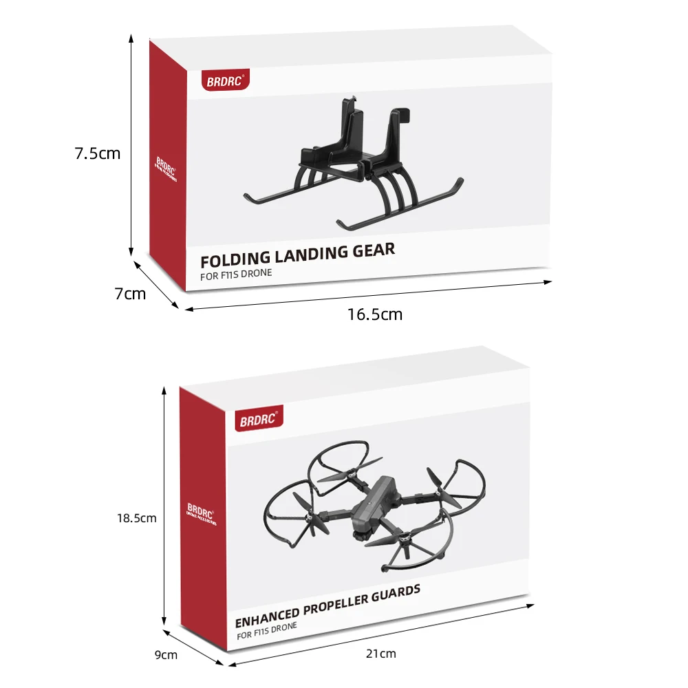 Landing Gear for Sjrc F11S/F11S 4K Pro Drone Foldable Heightened Extended Leg Kit Propeller Guard for F11s 4K PRO RC Accessory images - 6