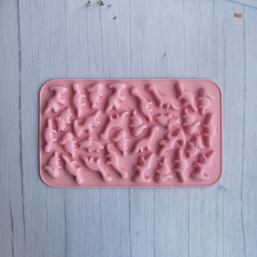 Confezione da 2 stampi in silicone a forma di dinosauro, a tema ossa di dinosauro, strumento da forno fai da te per cioccolato, caramelle, gommose feste di Natale di Halloween