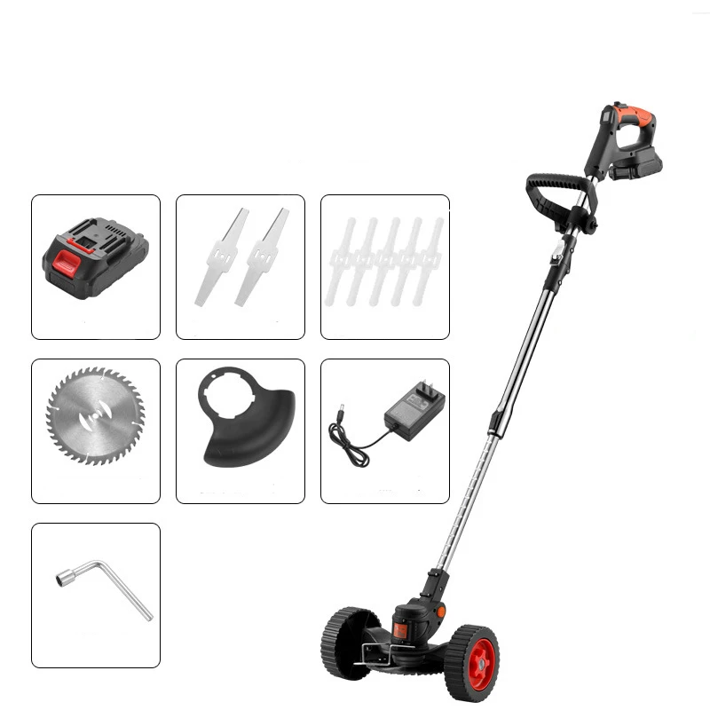 

Magnitt Electric Grass Trimmer Cordless Lawn Mower Hedge Trimmer Adjustable Handheld Garden Power Pruning Tools
