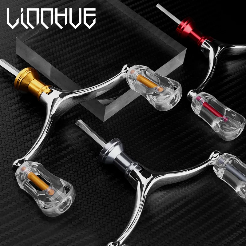 Manivelle spare spinning Linnhue aluminium pliable double grip 1000-4000 couleurs multiples
