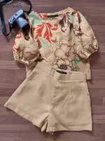 2024 ZANZEA Summer Short Sets Women Outfits 2PCS Elegant Short Sleeve Floral Blouse Pant Suit Fashion Tracksuit Matching Sets - Image 2