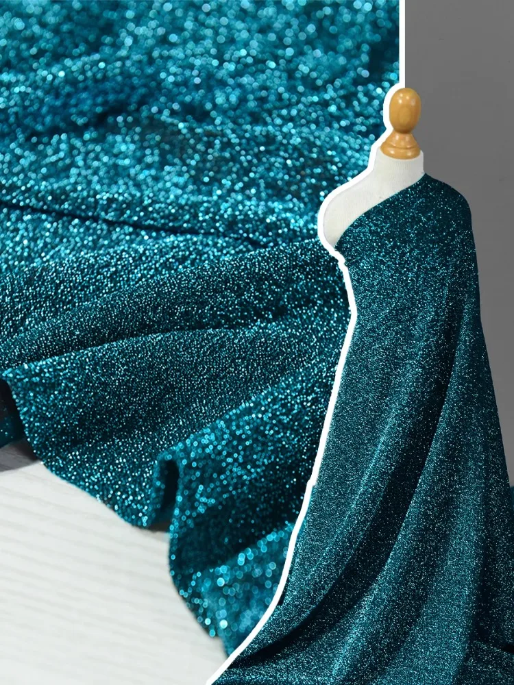 Glitter Tela Brillosa Para Vestidos Tela Brillosa Telas Azules
