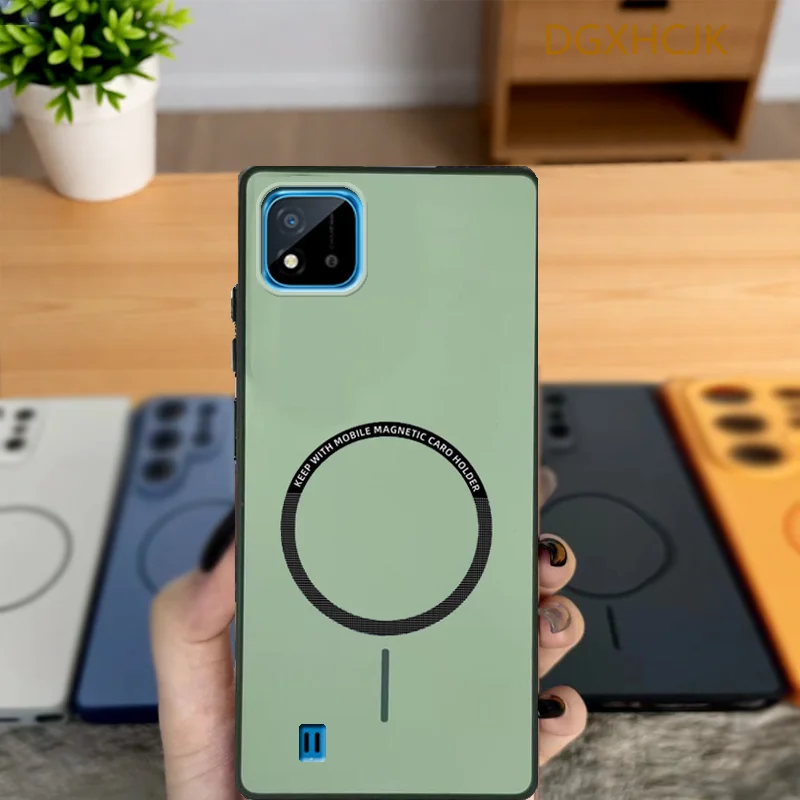 Shockproof Color Magnetic Silicone Back Cover