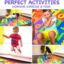 

Big Size ! Baby EVA Foam Play Mat, Safe Comfortable EVA Foam Letters Play Mat Baby Children Kids Toddler Playing Crawling Pad