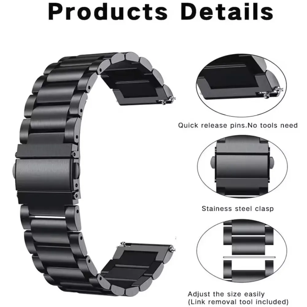 Universal Metal Strap - Adjustable and Comfortable Watch Bracelet