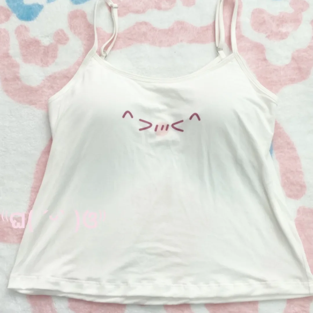 Cotton Cartoon Fashion Sexy Crop Top – Women's Casual Summer Tank