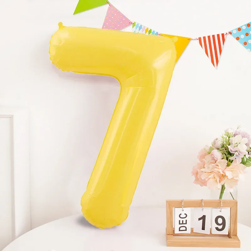 40 inch Digital Balloon Aaluminum Film Number Balloons Children Adult Party Decoration Wedding Holiday Supplies 1pc