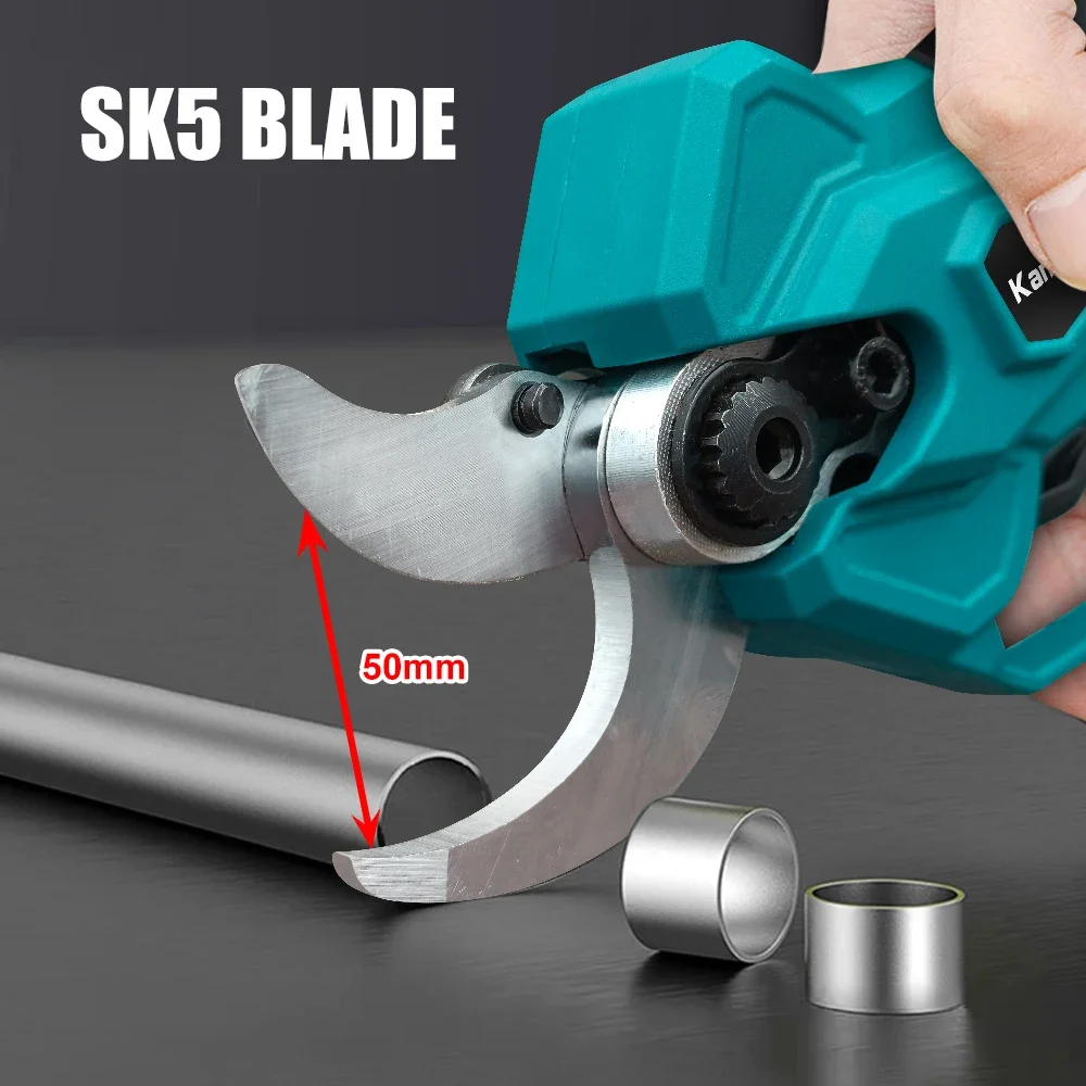 Kamolee Wireless Rechargeable Scissors Brushless Pruning Shears Aerial Pruning Shears are compatible with Makita 18V batteries 5