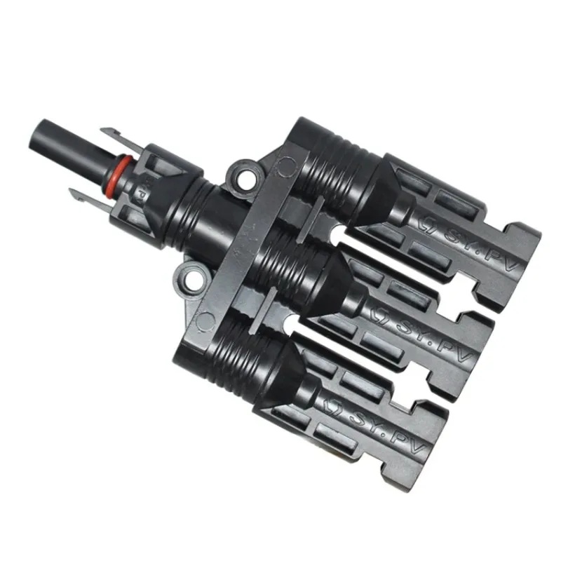 

BLUSUNSOLAR 100 PAIRS T Branch 1 Male To 3 Female(M/FFF) and 1 Female To 3 Male(F/MMM) Solar Panel Cable Connectors