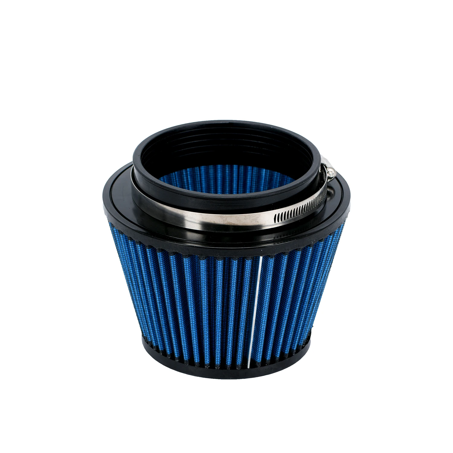 Ymiko Filtro Aria Universale per Auto Ingresso Aria ad Alto Flusso Presa d'Aria Filtro Aria Cono Rotondo Filtro Aria Motore Clamp-On(100mm