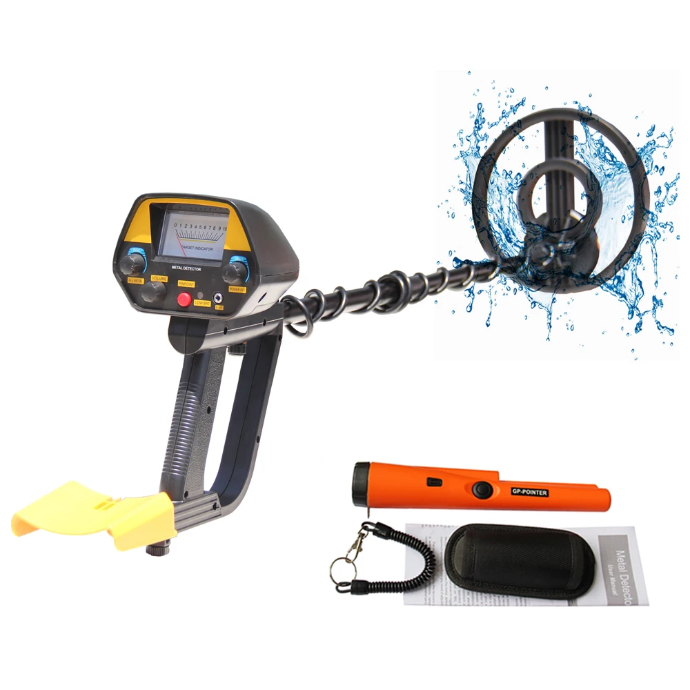 Metal Detector MD4080 with All-Metal/DISC/Pinpoint ,7.8 inch High Sensitivity Waterproof Coil for Detecting Jewelry,Gold,Silver