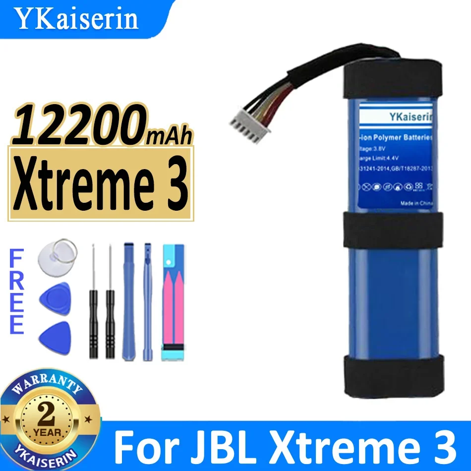 

YKaiserin 12200mAh Replacement Battery For JBL Xtreme 2 3 Xtreme3 Xtreme2 SUN-INTE-103 2INR19/66-2 ID1019 Bluetooth Speaker