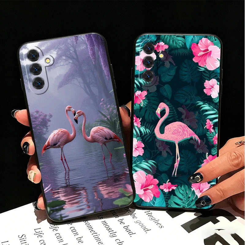 Dreamy Flamingo Soft Phone Case - Pink Red