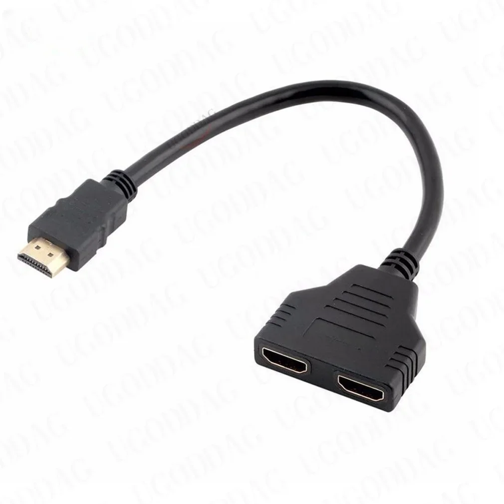 HD 1080P V1.4 2 Dual Port Y Splitter HDMI-Compatible Male to Female Splitter 1 Input to 2 Output Adapter Cable For TV Convert hdmi adapter cable,hdmi cable,hdmi adapter,hdmi splitter switch,hdmi audio splitter,usb charger adapter,usb adapter cable
