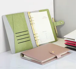 Carnet de notes à feuilles mobiles à Six trous, carnet de notes personnalisé, Style bureau, Business, Page intérieure, Journal de réunion, carnet de croquis pour étudiant 