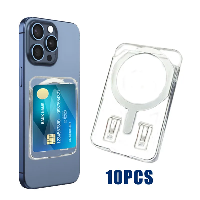 Transparent MagSafe Card Holder - Scratch Resistant Hard PC Phone Case