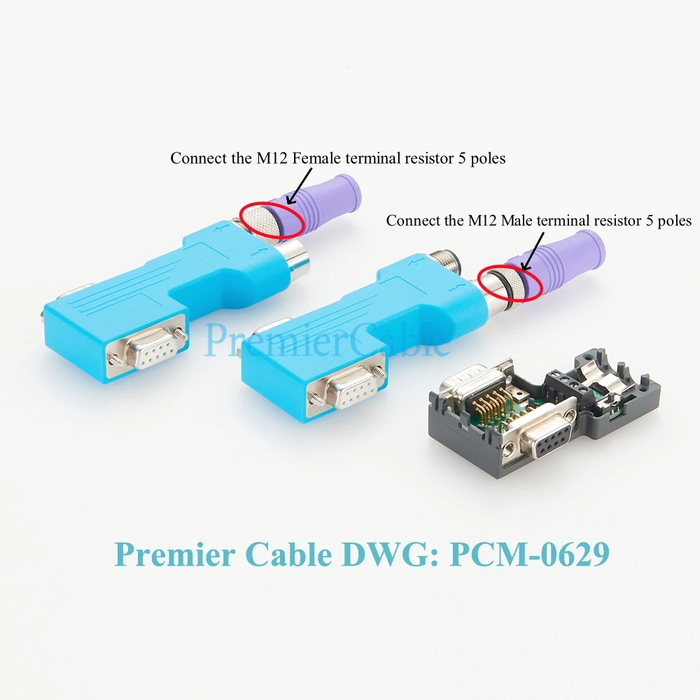 CAN-Bus CANOpen 2708232 Bus-Steckverbinder D-SUB PLC DB9 zu M12 Adapter Kompatibel mit Phoenix SUBCON-PLUS-CAN/90X/PG/M12 – Detail 4