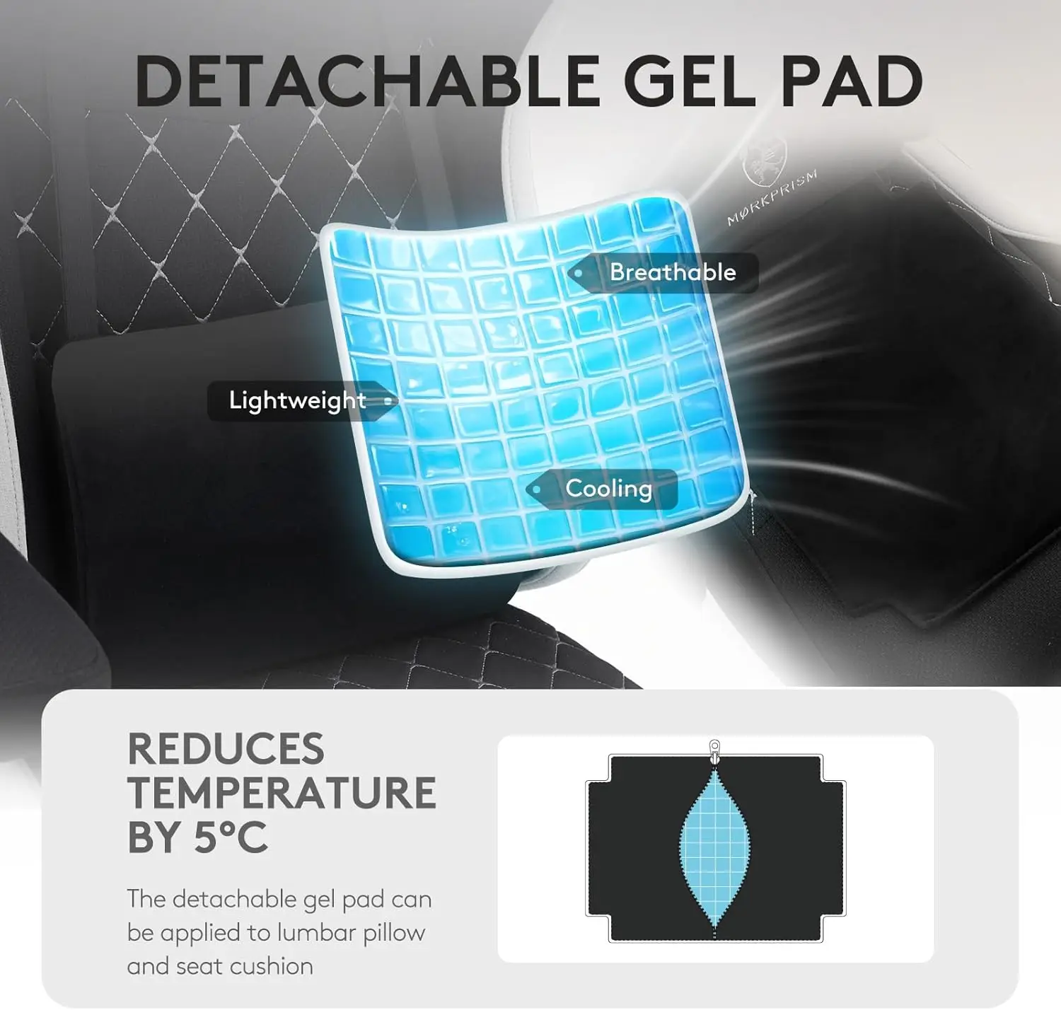 Gaming Chair Breathable Fabric,Computer Office Chair with Footrest,Massage Lumbar Support and Gel Pad,Ergonomic Reclining Gamer
