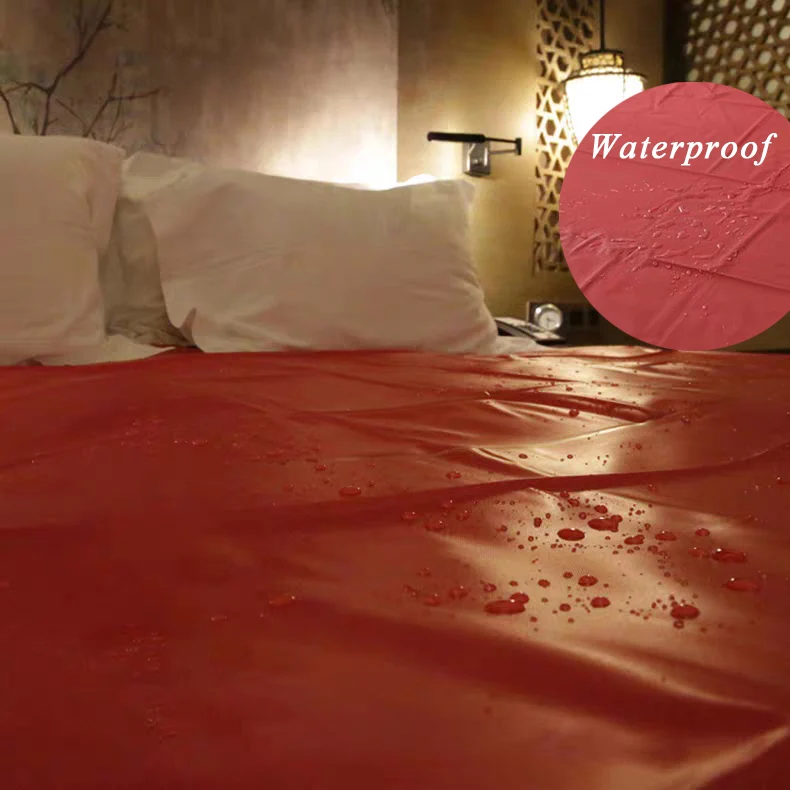 Couple Flirt Wet Waterproof Bed Sheet 2