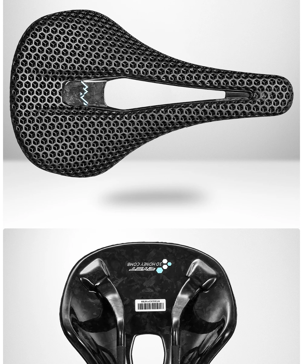 RYET 3D Gedruckt Fahrrad Carbon Sattel 140mm 143mm Super Licht Straße MTB Racing Sättel Fahrrad Sitzkissen radfahren Sitz Teile – Detail 21