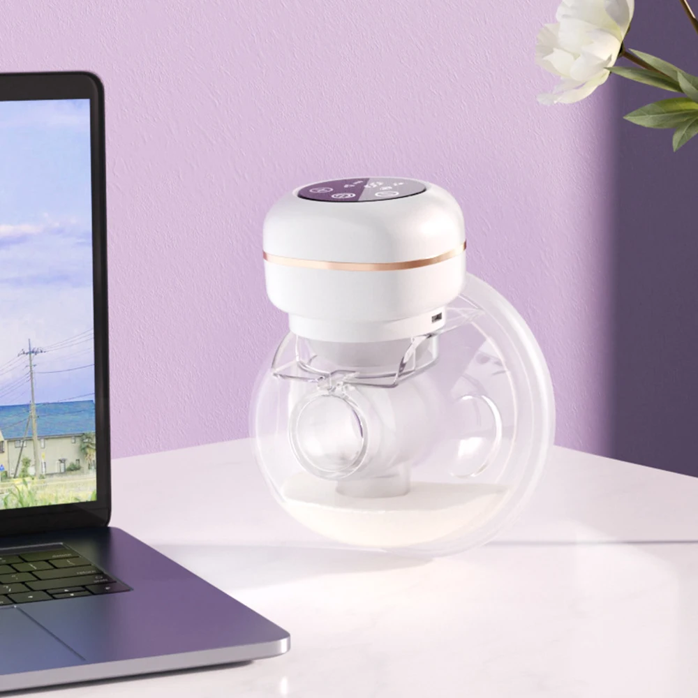 Wearable Breast Pump Portable Electric Breast Pump Hands Free Low Noise Milk Puller Comfort Milk Extractor for Breastfeeding 5