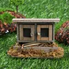 Dollhouse Mini Wooden Arch Bridge with Railing Water Well Chicken Coop Miniature Fairy Garden Micro Landscaping Decoration Model 5